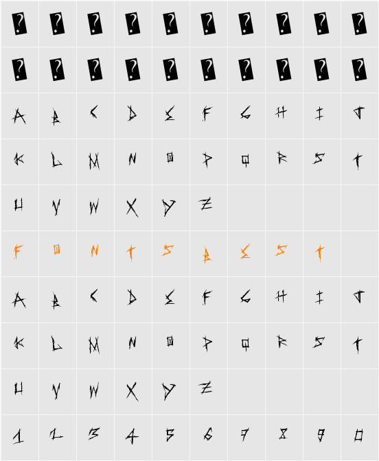 SweetRevenge Character Map
