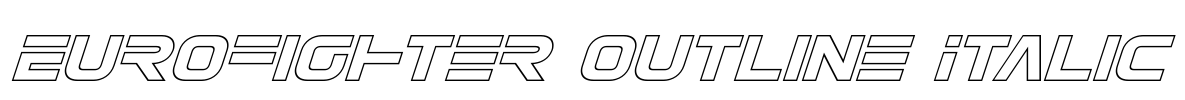 Eurofighter Outline Italic