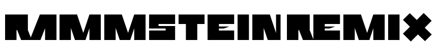 Rammstein Remix Font Image