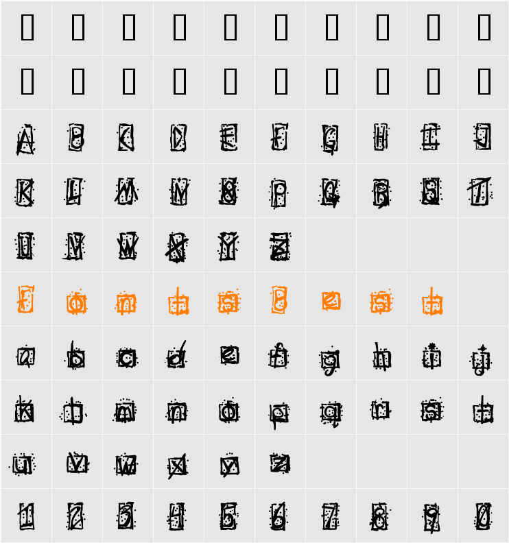 Evils Signature Character Map