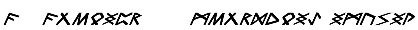 FZ FOREIGN 14 TRONDHEIM ITALIC