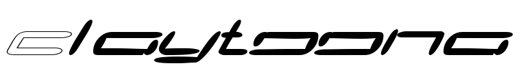 Claytoona Font Image