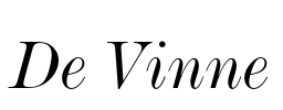 De Vinne Font Image