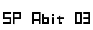 SP Abit 03 Font Image