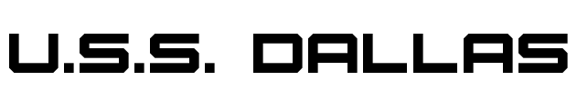 U.S.S. Dallas Font Image