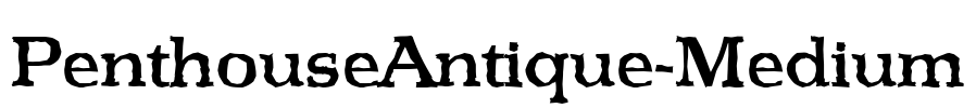 PenthouseAntique-Medium Font Image