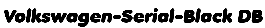 Volkswagen-Serial-Black DB Font Image