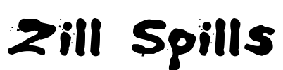 Zill Spills Font Image