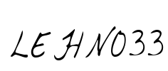 LEHN033 Font Image