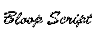 Bloop Script Font Image