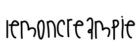 LemonCreamPie Font Image