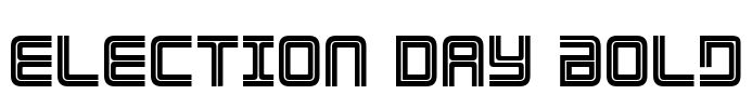 Election Day Bold Font Image