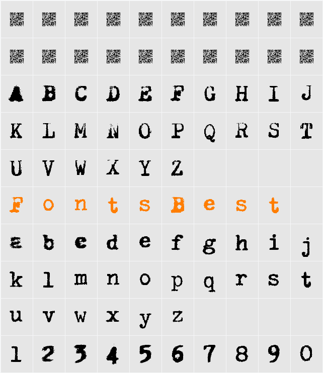 Hermes Rocket Character Map
