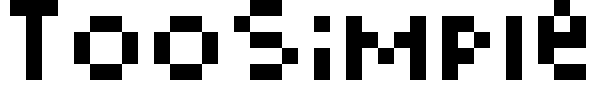 TooSimple Font Image