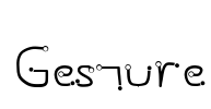 Gesture Font Image