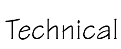 Technical Font Image