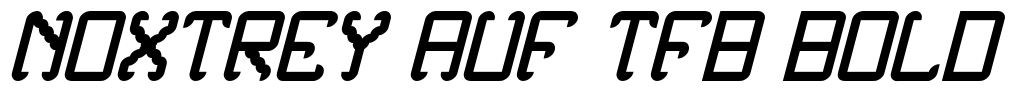 Noxtrey Auf tfb bold Font Image