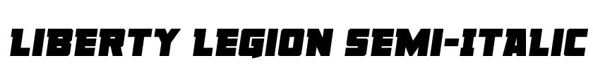 Liberty Legion Semi-Italic Font Image