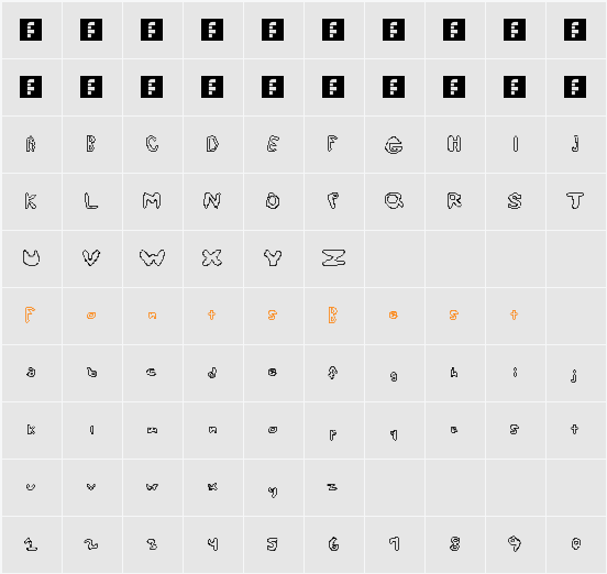 What a pity Character Map
