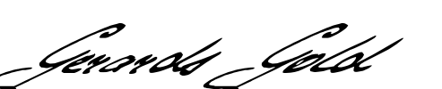 Gerards Gold Font Image