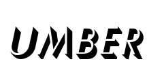 Umber Font Image
