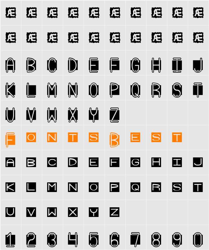Grudge BRK Character Map