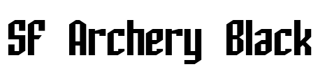 SF Archery Black Font Image
