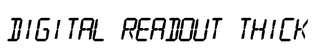 Digital Readout Thick