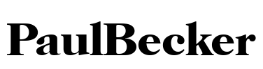 PaulBecker Font Image