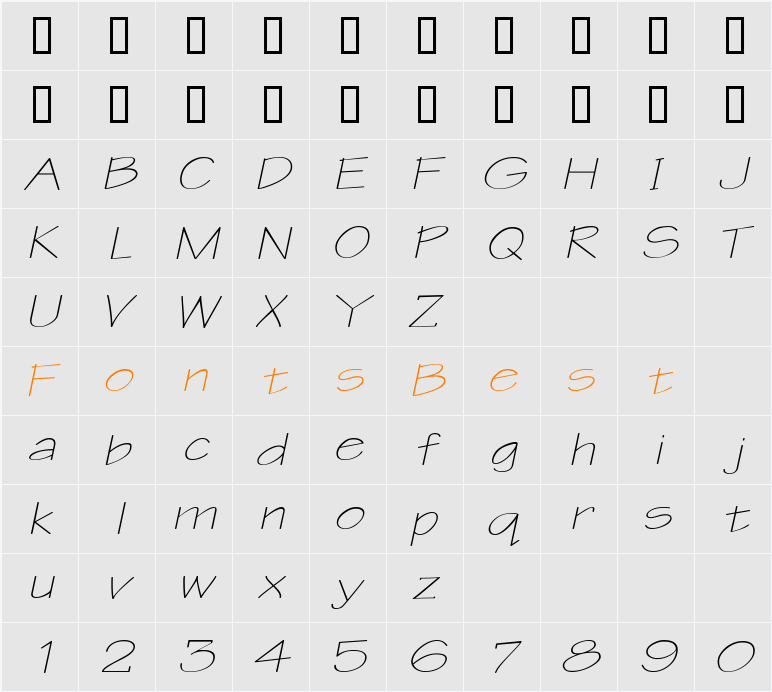 WriteExtended Character Map