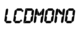 LCDMono Font Image