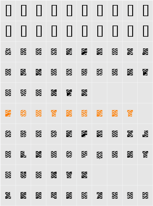 FourJulyH Character Map