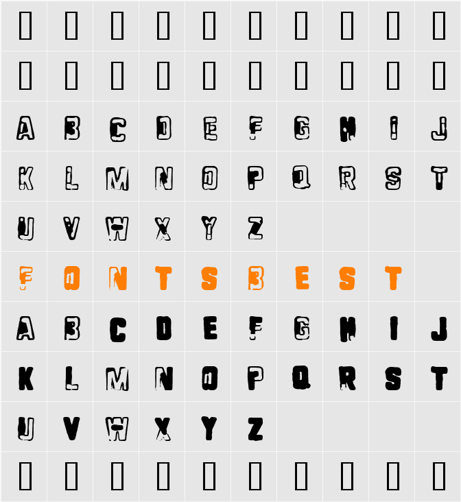 Plugger Character Map