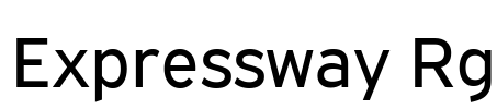 Expressway Rg Font Image
