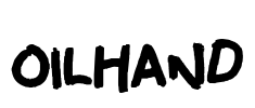 oilhand Font Image