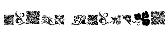 Rough Flowers Font Image