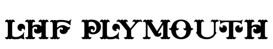 LHF Plymouth Font Image