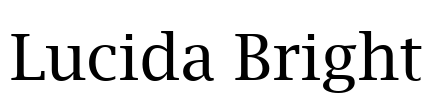 Lucida Bright