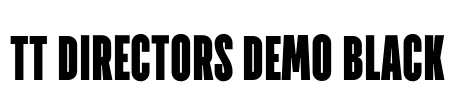 TT Directors DEMO Black Font Image