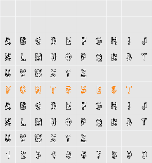 Uglygoodbad Character Map