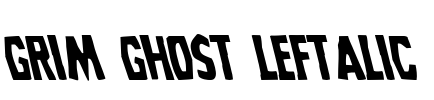 Grim Ghost Leftalic Font Image