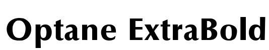 Optane ExtraBold Font Image