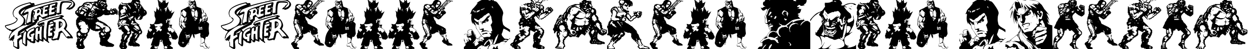 Super Street Fighter Hyper Fonting Font Image
