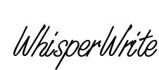 WhisperWrite Font Image