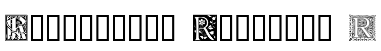 Ornamental Initials R Font Image