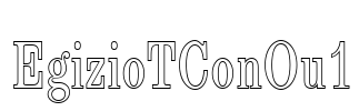 EgizioTConOu1 Font Image