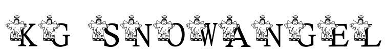 KG SNOWANGEL Font Image