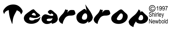 Teardrop! Font Image