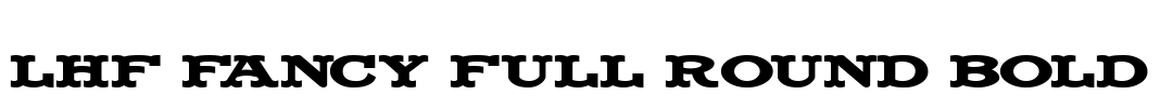 LHF Fancy Full Round BOLD Font Image