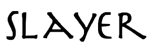 Slayer Font Image
